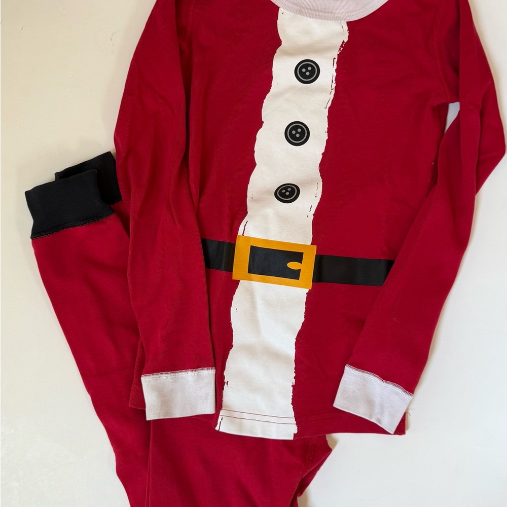 Hanna Andersson Red Santa Pajama Set